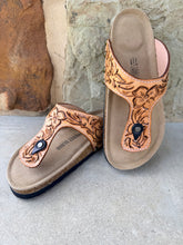 Load image into Gallery viewer, Tooled Leather Sandals