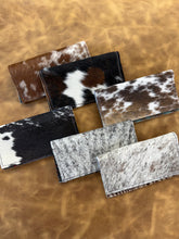 Load image into Gallery viewer, Cowhide Checkbook Cover
