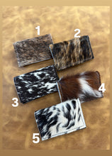 Load image into Gallery viewer, Cowhide Card Holder