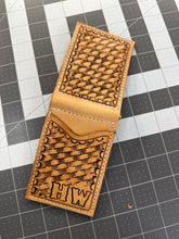 Load image into Gallery viewer, Tooled money clip wallet