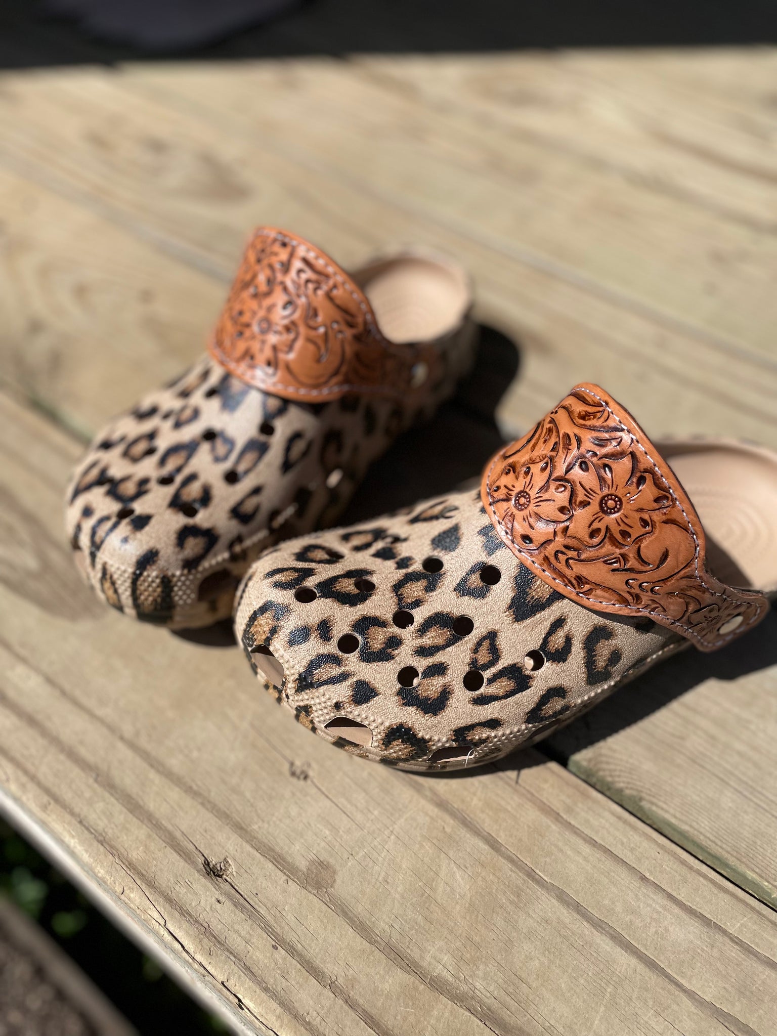Crocs with leather hotsell