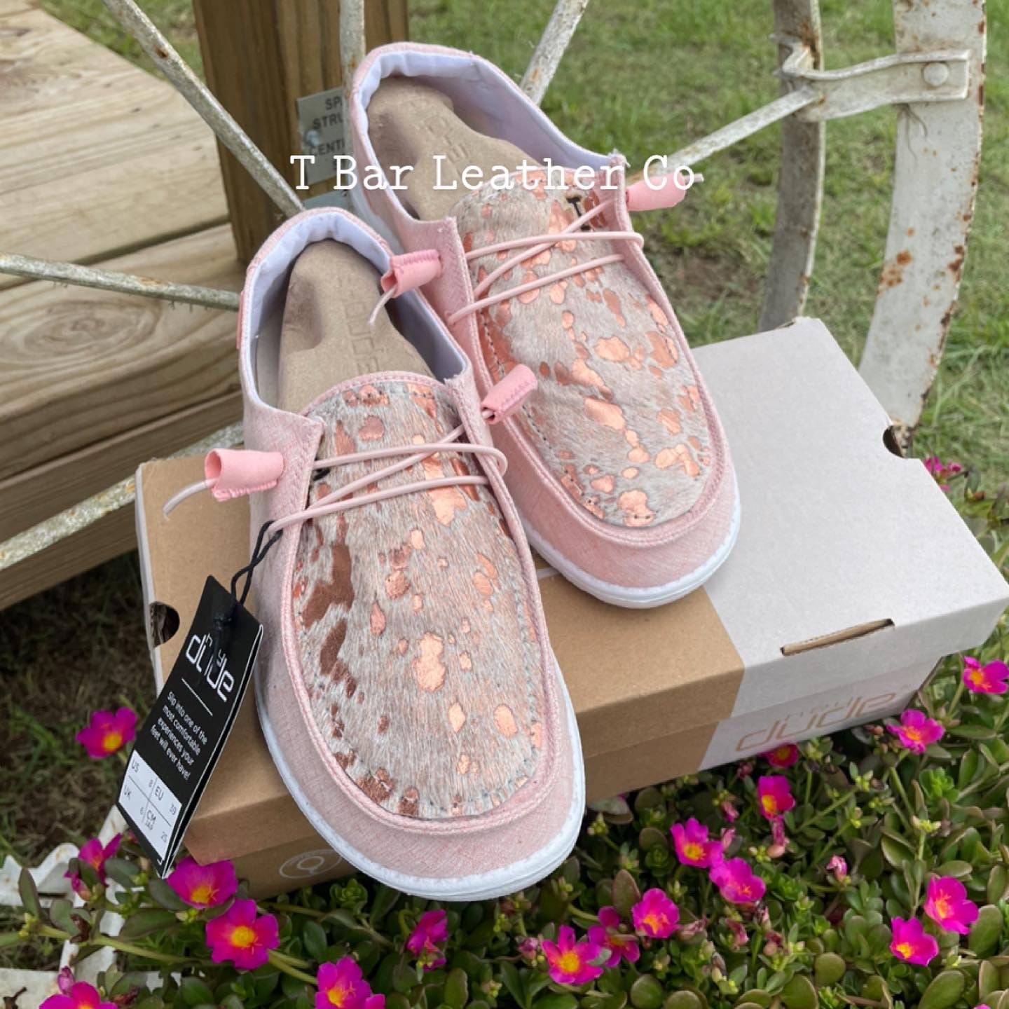 Rose Gold Acid Wash Women’s Hey Dudes